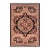 Shabby Chic 1990's Pak-Persian Black/Tan Wool Rug - 4'6'' X 7'2'' For Sale