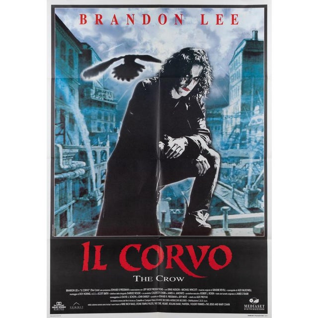 Vintage Italian Il Corvo Poster, 1994 For Sale - Image 6 of 7