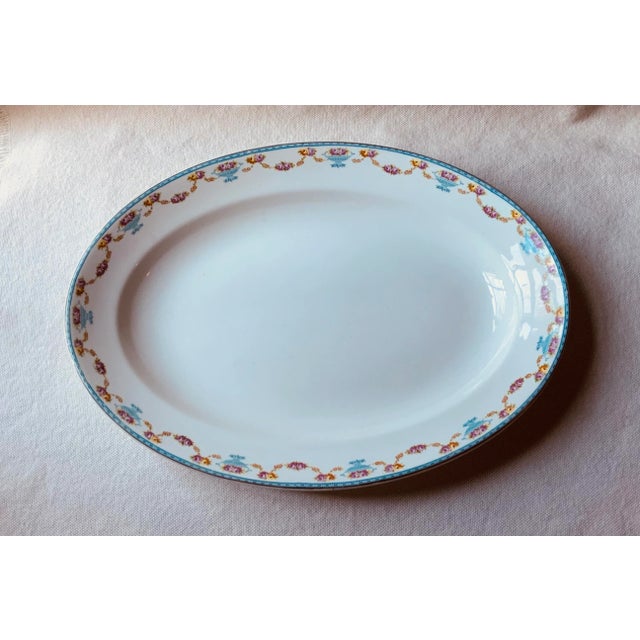 A Trio of 1920s Bone China Platters For Sale - Image 11 of 18