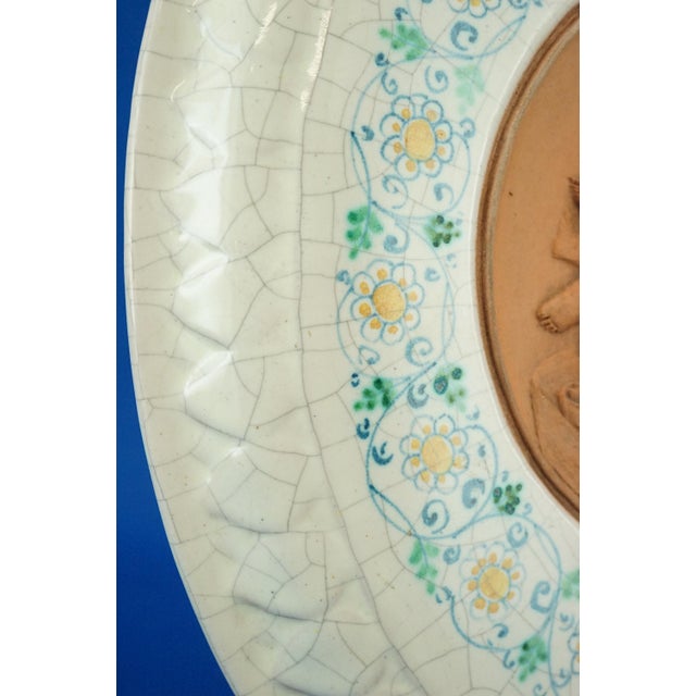 Ceramic Plaque with Terracotta Angels by Val Demone of Santo Stefano di Camastra, Sicily, Italy, 1980s For Sale - Image 13 of 18