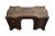 1950s Serpentine Front Baker Mahogany Leather Top Pedestal Writing Desk For Sale - Image 4 of 9