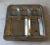 Set of 6 Vintage 5 Compartment Metal Food Serving Trays For Sale - Image 4 of 9