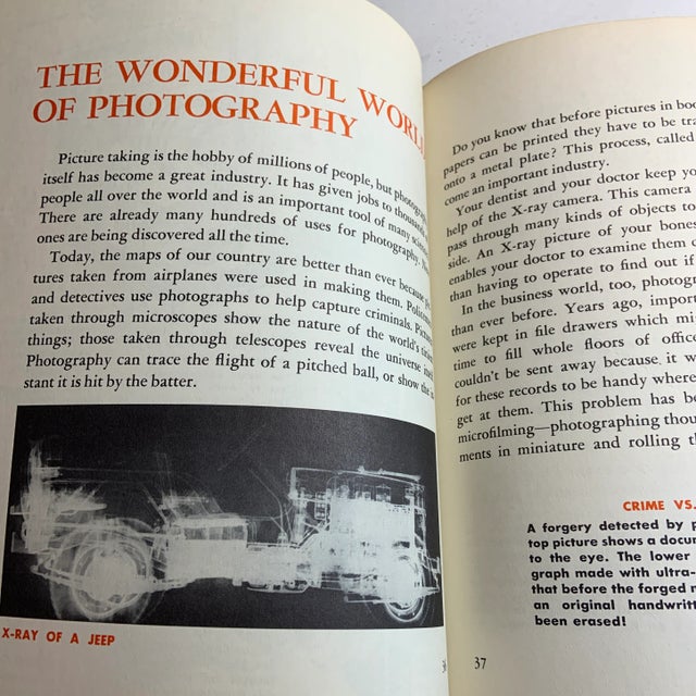 Paper 1950s the First Book of Photography Book by John Hoke For Sale - Image 7 of 13