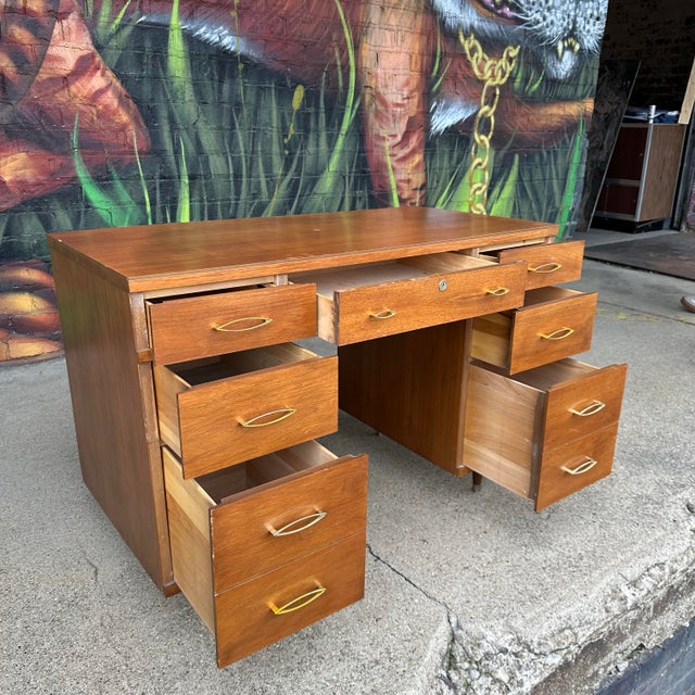 Mid-Century Modern Heywood Wakefield Contessa Desk For Sale - Image 3 of 12
