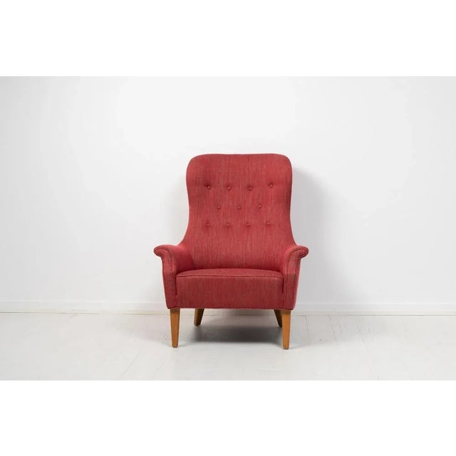 Mid-Century Modern Armchair by Carl Malmsten For Sale - Image 3 of 12