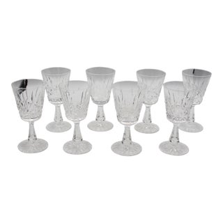 Vintage Rosslare Claret Glasses by Waterford - Set of 8 For Sale