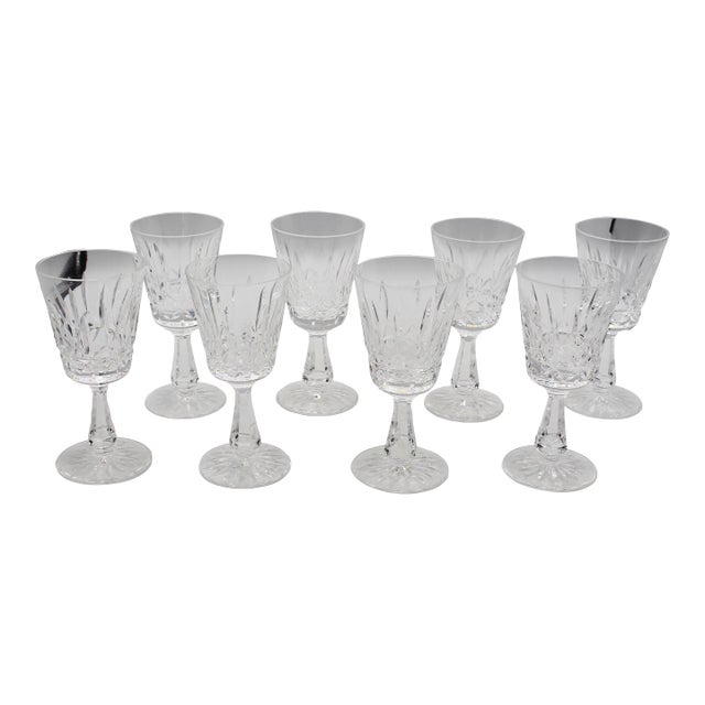 Vintage Rosslare Claret Glasses by Waterford - Set of 8 For Sale