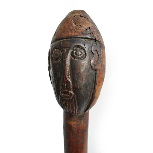 Antique Pair of Ethiopian Tribal Wood Clubs For Sale In Los Angeles - Image 6 of 8
