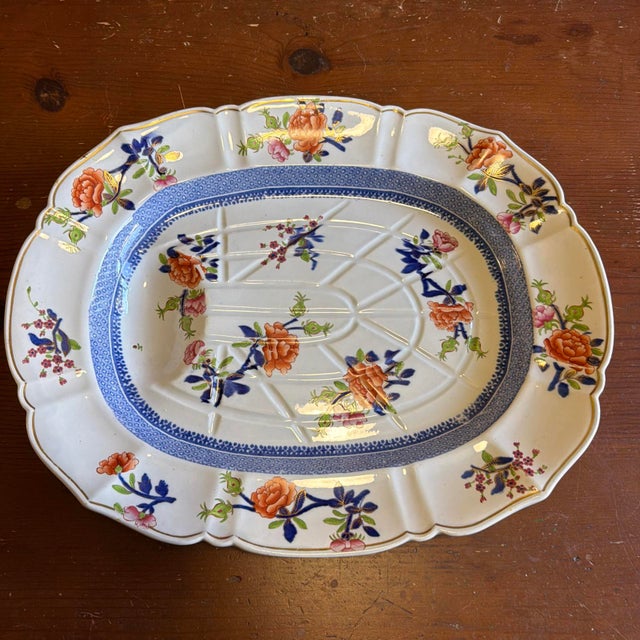 Antique Mason’s Patent Ironstone Well and Tree Platter, Imari Palette, 18¾", Circa 1820-1840 For Sale - Image 13 of 18