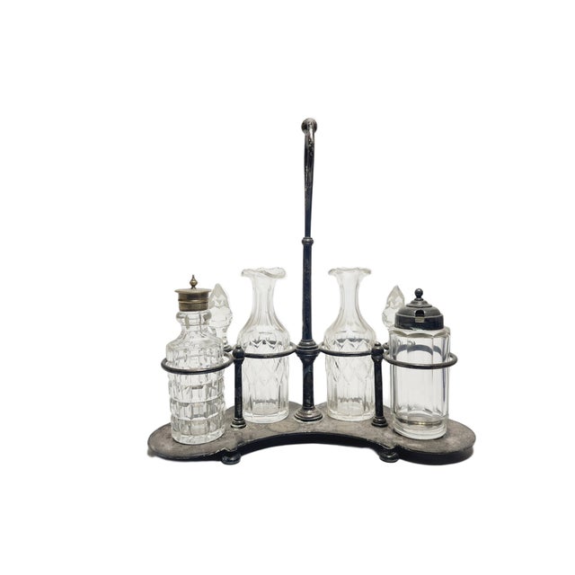 Classical Cabaret for Spices from Norblin, Poland, 1890s, Set of 5 For Sale - Image 6 of 18