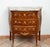 Antique Napoleon III chest of drawers in fine exotic woods with marble top dating back to the second half of the 19th...