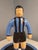 Blue Subbuteo Ornament Sculpture in Hand-Painted Double-Mold Ceramic from Artigianato Italiano For Sale - Image 8 of 10