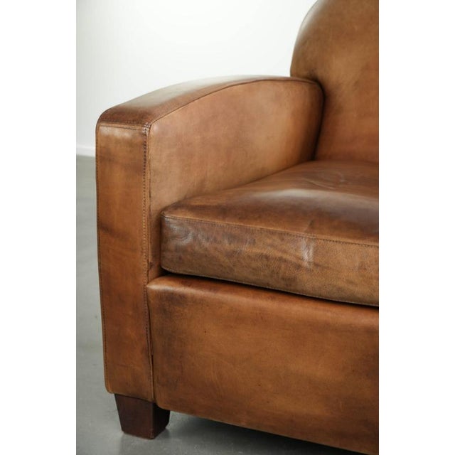 Vintage Sheepskin Club Chair For Sale - Image 9 of 13
