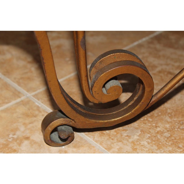 Gilbert Poillerat Mid Century/Art Deco Coffee Table after Gilbert Poillerat For Sale - Image 4 of 18