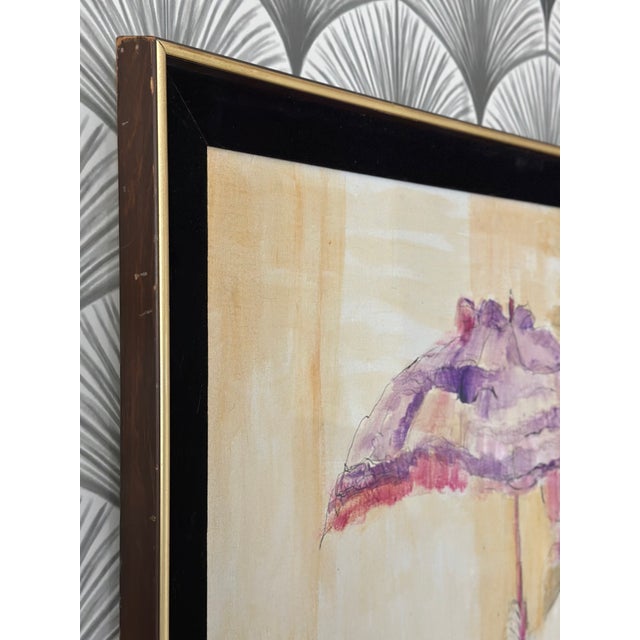 Abstract Bohemian Chic “New Orleans” Original Ink and Watercolor Painting Artwork by Naomi Ernest For Sale - Image 13 of 15