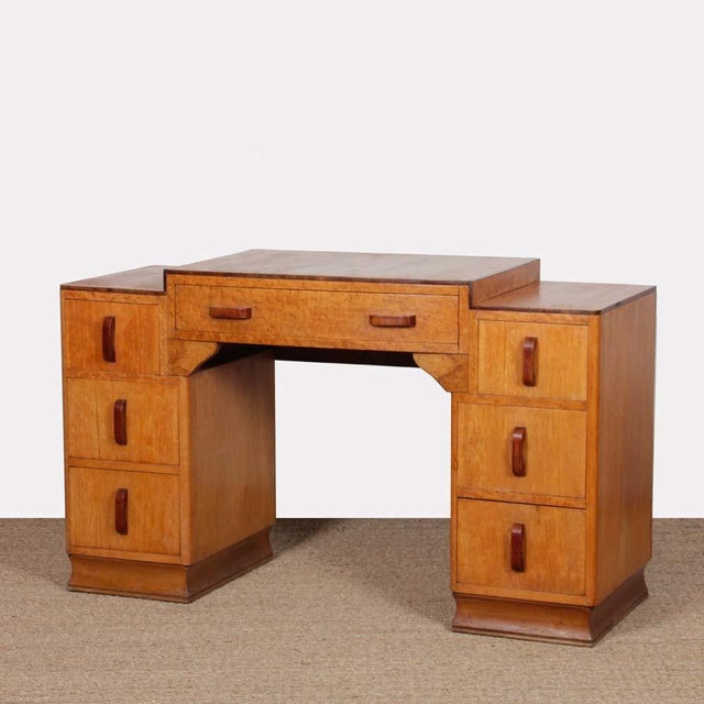 Wood Burl Wood Dressing Table, 1930s For Sale - Image 7 of 7