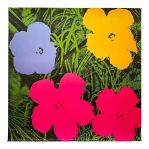 Andy Warhol Foundation Vintage 1993 Offset Lithograph Print Pop Art Poster " Flowers " 1970