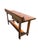Mid-20th Century Industrial Solid Wood Carpenter's Workbench Console Table For Sale - Image 4 of 18