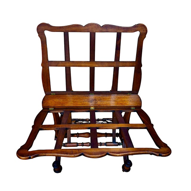 Antique Renaissance Revival Flexible Folio Stand on Casters For Sale - Image 4 of 14