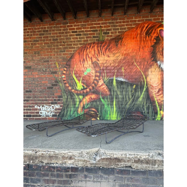 Mid 20th Century Extra Low Aluminum Lounge Chair For Sale - Image 4 of 7