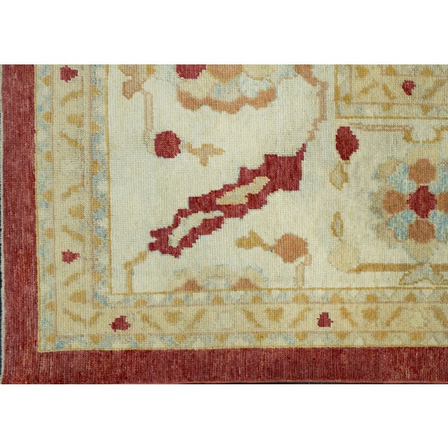 Turkish Oushak Rug 11'11" x 15'8" #18542 For Sale - Image 4 of 8