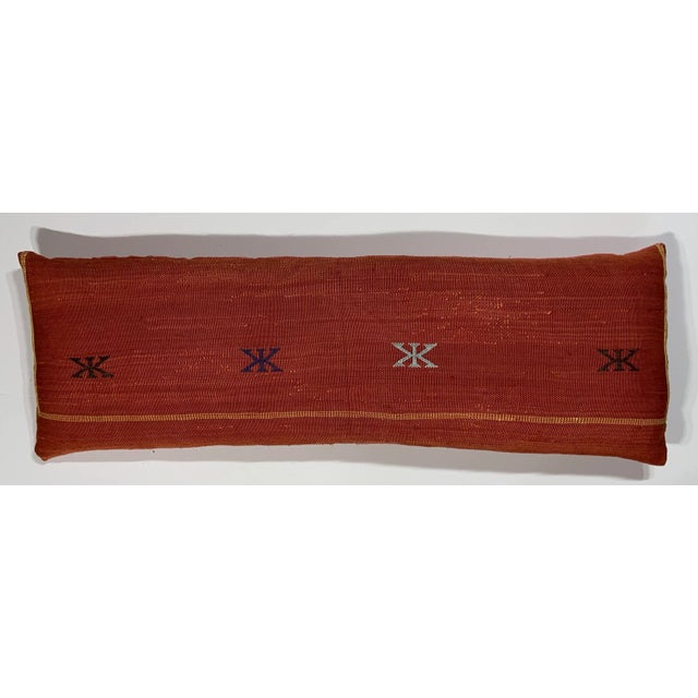 Contemporary Single Cactus Silk Red Pillow For Sale - Image 9 of 9