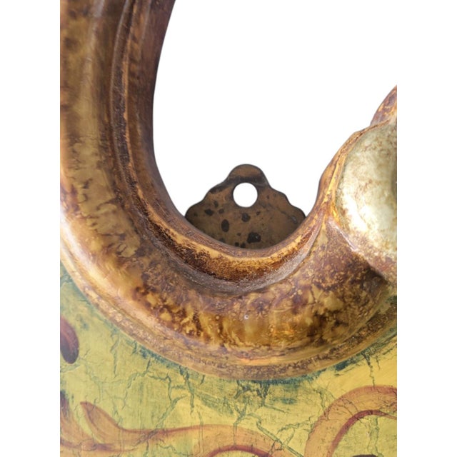 1980s Rare Monumental Vintage Venetian Rococo Scroll Etched Mirrored Chinoiserie 7ft Tall Queen Size Headboard For Sale - Image 5 of 11