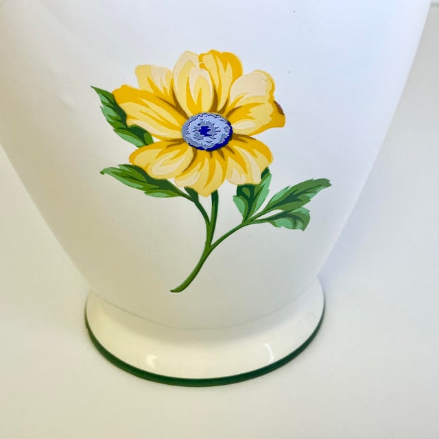 1996 Vintage Portuguese Hollywood Regency Tiffany & Co Porcelain Vase For Sale - Image 14 of 18