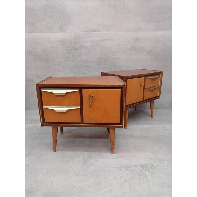 Vintage Maple Bedside Tables, 1960s, Set of 2 For Sale - Image 5 of 11