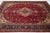 Red Medallion Designed Vintage Persian Tabriz Wool Rug in Red For Sale - Image 8 of 8