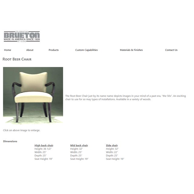 Brueton Attributed to Brueton Root Beer Side Chair For Sale - Image 4 of 4