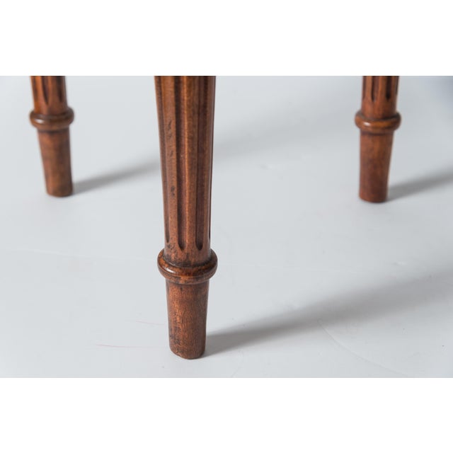 Pair of French Louis XVI Style Bouillotte Marble Top Small Side Tables For Sale - Image 10 of 10