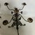 Antique wrought iron rusted candelabra. Holds 4 candles.