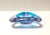 1970s Large Triangular Blue Murano Glass Trinket Bowl, Italy, 1970s For Sale - Image 5 of 9
