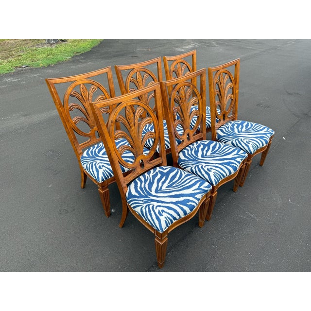 Century Furniture Coastal Round (60 Inch) Dining Table and 6 Chairs- On Caster Wheels For Sale - Image 9 of 12