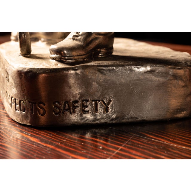 Silver C. 1966 Aluminum Armco Iron Man Statue For Sale - Image 8 of 10