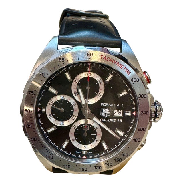 TAG HEUER FORMULA 1 Automatic Chronograph, 44 mm, Steel CAZ2010.WEA8098 Leather For Sale - Image 15 of 18