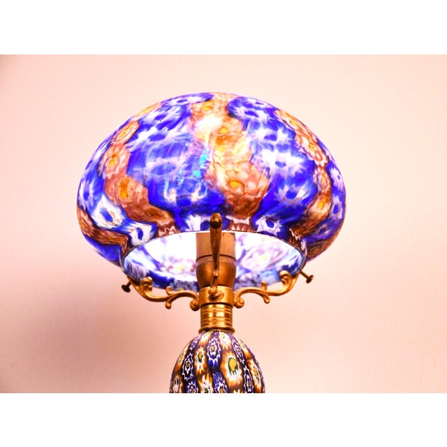 Italian Art Glass Table Lamp by Fratelli Toso, 1930s For Sale - Image 3 of 13