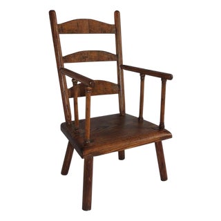 Early 19th Century New England Child's Chair For Sale