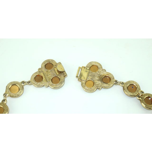 Gold Accessocraft Nyc Bejeweled Chain Belt, 1980's For Sale - Image 8 of 13