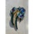 This vintage brooch takes the form of an iris in full bloom, its ruffled petals rendered in richly enameled layers of...