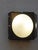 Lamp usable as both wall and ceiling lamp in smoked glass and acid-etched glass, metal structure, in perfect condition....