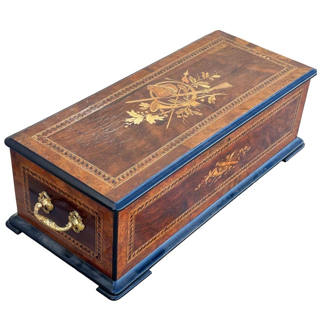Restored 19th Century French "Douze Airs Orchestre" 3' Foot Music Box by l'Epee For Sale - Image 4 of 15