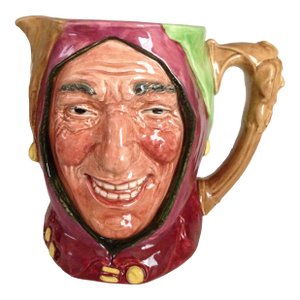 1940s Rare Royal Doulton Touchstone Jester Character Jug D5613 Large Size . A Backstamp