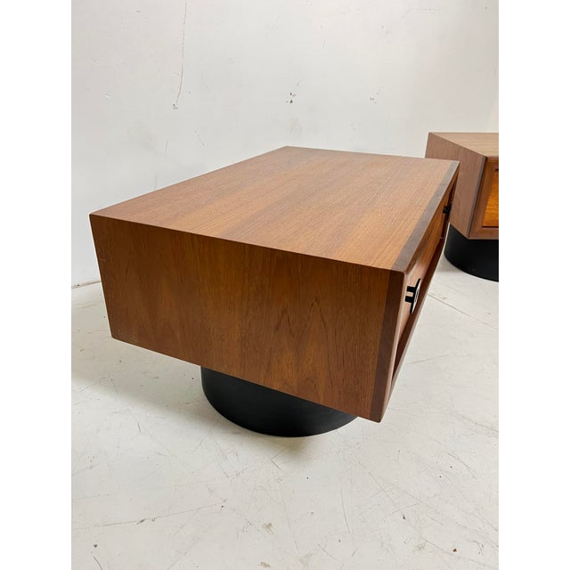 C. 1960s Rs Associates Mid-Century Modern Teak Nightstands - A Pair For Sale - Image 9 of 11