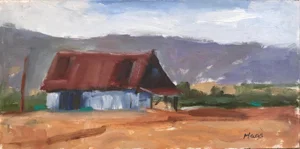 Modern Impressionist Plein‑Air Landscape Original Oil by L Haas