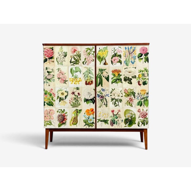 Mid-Century Modern Swedish Modern, La Belgique Horticole Cabinet, Mahogany, Sweden, 1950s For Sale - Image 3 of 13