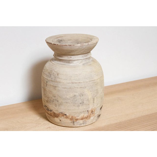 Antique Wooden Pot-Cha For Sale - Image 4 of 9