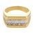 Contemporary Vintage 1.25 Carat Diamond 18k Yellow Gold Ring, Size 3.5 For Sale - Image 3 of 5