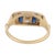 1930s Art Deco Sapphire Diamond 18k Yellow Gold Platinum Ring, Size 7.75 For Sale In Los Angeles - Image 6 of 6